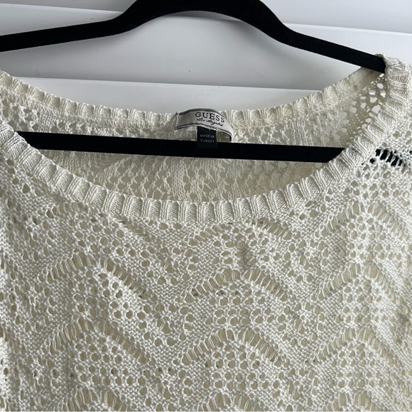 GUESS crochet cotton knit top - Picture 5 of 7